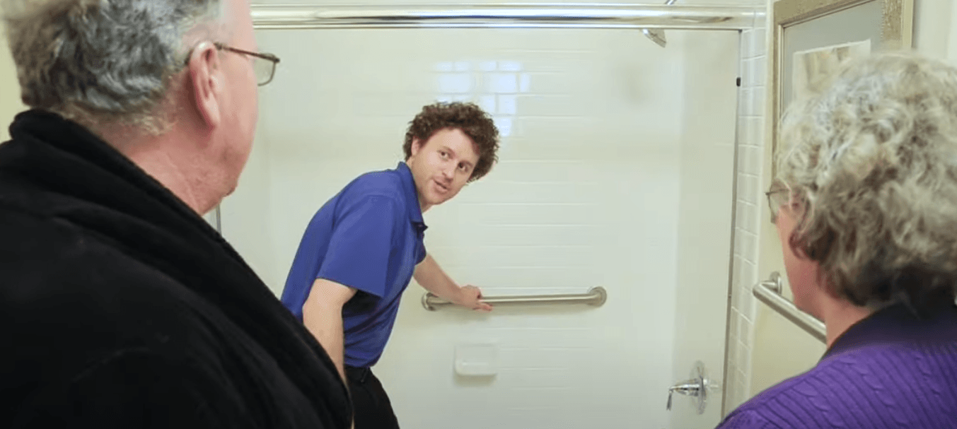 Shower Safety Handle Installation in North Bethesda
